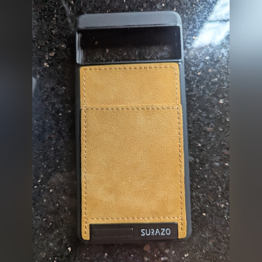 Pixel 7 Yellow Leather Phone Case